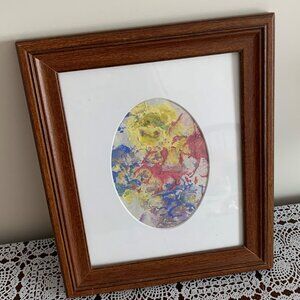 Mozart Harlequin Haven Great Dane Artist Original Paw Painted Framed Artwork